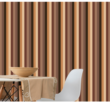 Carta da parati a righe verticali atmosfera a righe elegante - TenStickers