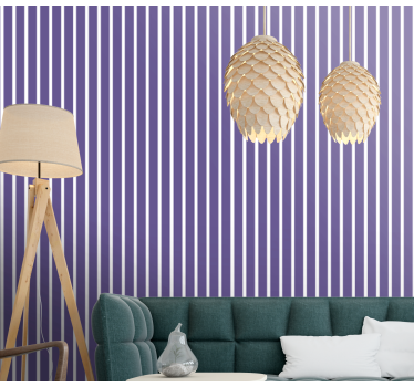 Carta da parati a righe verticali eleganti linee verticali - TenStickers