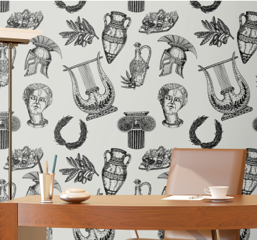 Carta da parati classica iconografia romana - TenStickers