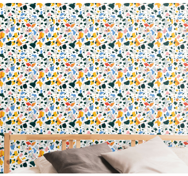 Carta da parati moderna texture terrazzo colorato - TenStickers