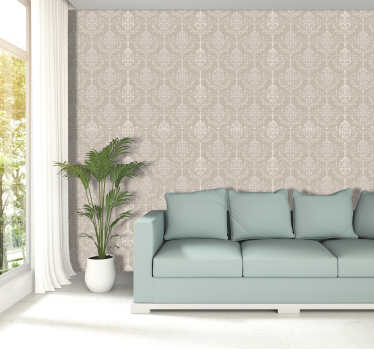 Carta da parati barocco damasco elegante - TenStickers