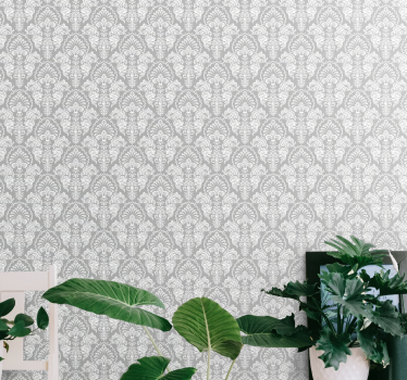 Carta da parati barocco elegante motivo damascato - TenStickers