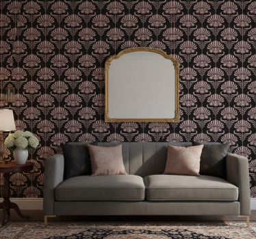 Carta da parati barocco motivi art nouveau - TenStickers