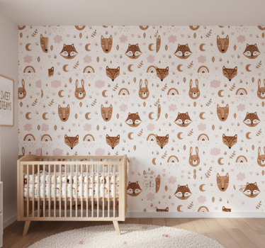 Carta da parati cameretta creature del bosco - TenStickers