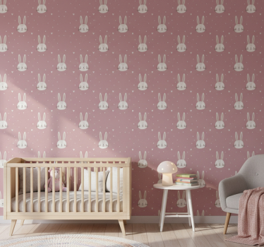 Carta da parati cameretta motivo boho rosa - TenStickers