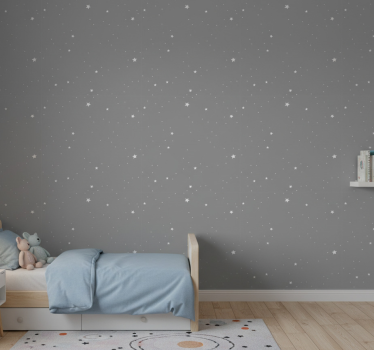 Carta da parati cameretta paesaggio notturno celeste - TenStickers