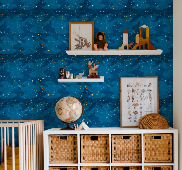 carta da parati con stelle Notte stellata - TenStickers