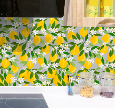 Carta per parati con limoni - TenStickers