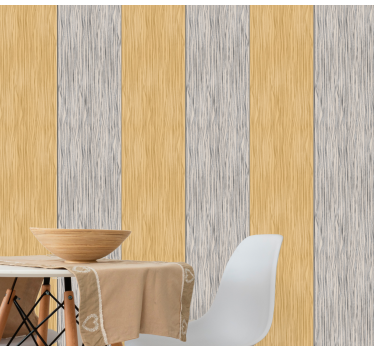 Carta da parati effetto legno motivo a strisce di legno - TenStickers