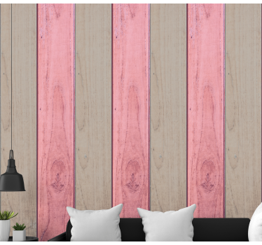 Carta da parati effetto legno pannelli in legno strutturato - TenStickers