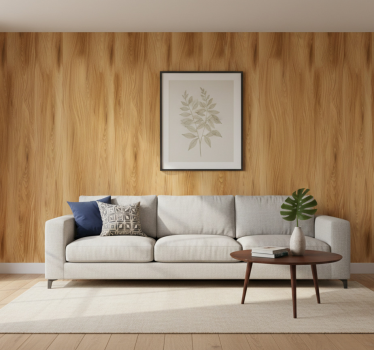 Carta da parati effetto legno sfondo realistico - TenStickers