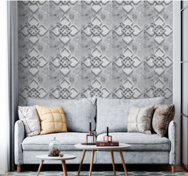 Carta da parati effetto pietra elegante motivo geometrico - TenStickers
