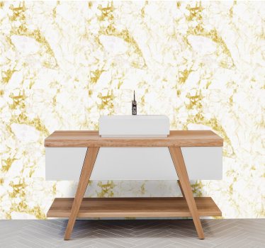 Carta da parati effetto marmo eleganza marmorizzata oro - TenStickers