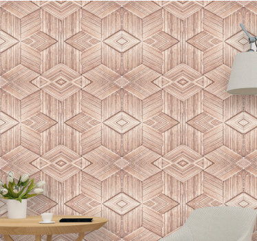 Carta da parati effetto legno modelli intricati - TenStickers