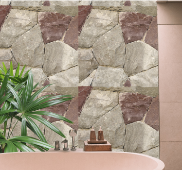 Carta da parati effetto pietra elegante texture naturale - TenStickers