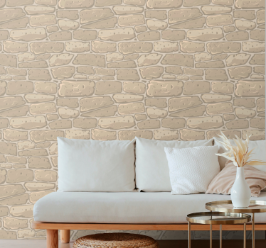 Carta da parati effetto pietra motivo naturale organizzato - TenStickers