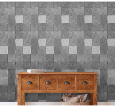 Carta da parati effetto pietra pietra geometrica - TenStickers