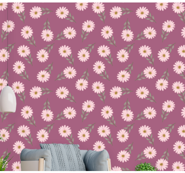 Carta da parati floreale atmosfera floreale - TenStickers