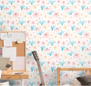 Carta da parati floreale atmosfere da giardino - TenStickers