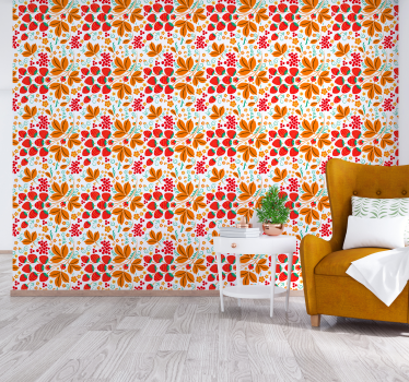 Carta da parati floreale composizione luminosa - TenStickers