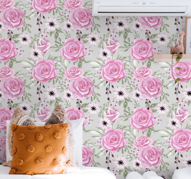 Carta da parati floreale eleganza floreale dei fiori - TenStickers