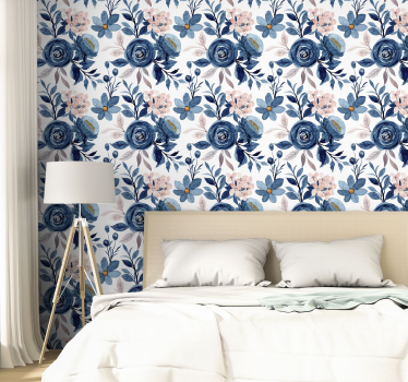 Carta da parati floreale eleganza per la camera - TenStickers