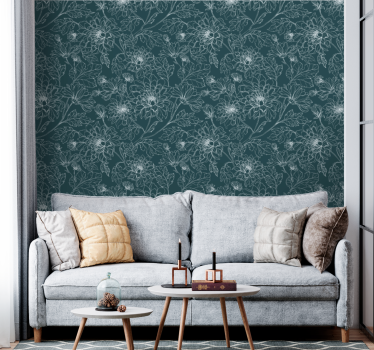 Carta da parati floreale eleganza tessurizzata - TenStickers