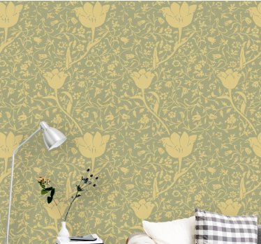 Carta da parati floreale fiore di tulipano in fiore - TenStickers