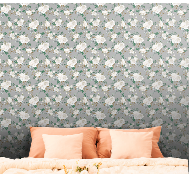 Carta da parati floreale pannello di eleganza floreale - TenStickers