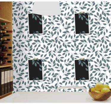 Carta da parati foglie botanico a foglia - TenStickers