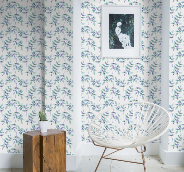 Carta da parati foglie design verde botanico - TenStickers