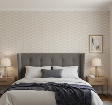 Carta da parati moderna texture beige con righe bianche - TenStickers