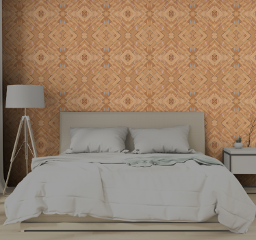 Carta da parati moderna texture motivo in legno strutturato - TenStickers