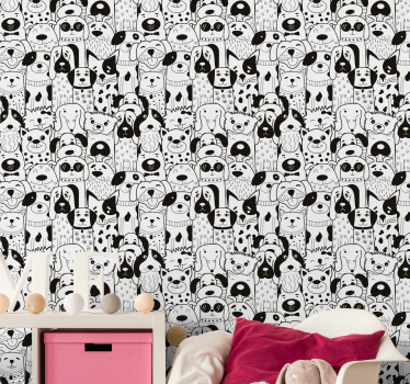Carta da parati motivo cani - TenStickers