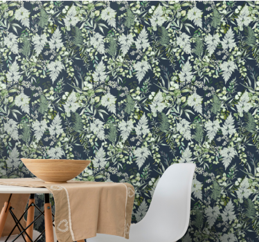 Carta da parati natura elegante motivo verde - TenStickers