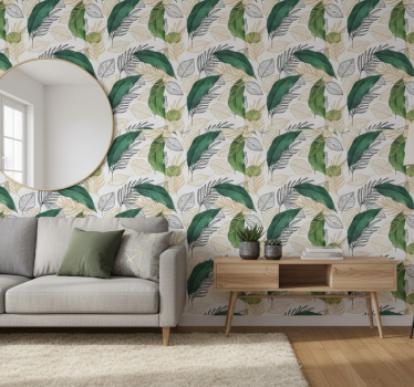Carta da parati natura elemento foliage ricco - TenStickers