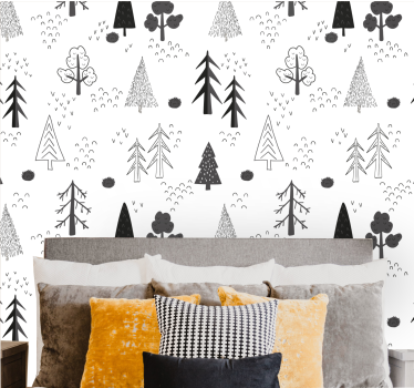 Carta da parati natura foresta scandinava - TenStickers