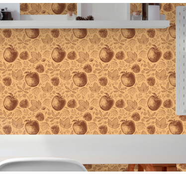 Carta da parati natura motivo fogliame autunnale - TenStickers