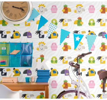 Carta da parati cameretta allegro mostro murale - TenStickers
