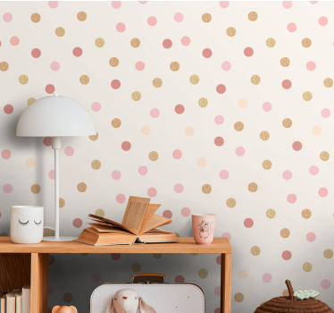 Carta da parati neonato motivo a macchie beige - TenStickers