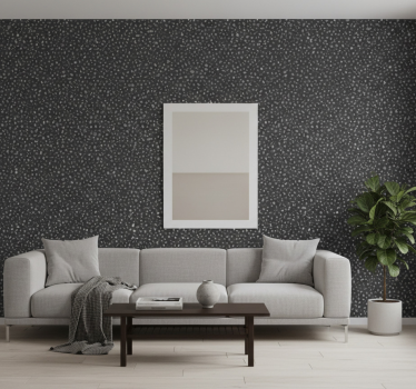 Carta da parati effetto pietra grigio scuro - TenStickers