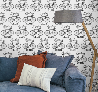 Carta da parati camera società ciclistica - TenStickers