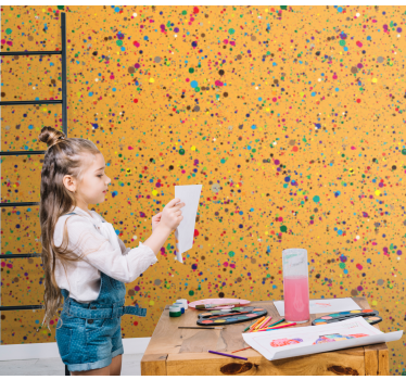 Carta da parati pois schizzi a pois - TenStickers