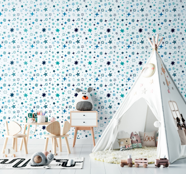 Carta da parati stelle blu - TenStickers