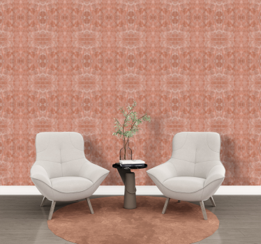 Carta da parati terracotta finta biancheria - TenStickers