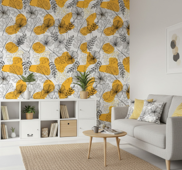Carta da parati texture design floreale kallax - TenStickers