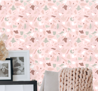 Carta da parati texture forme astratte morbide - TenStickers