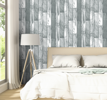 carta parati texture legno bianco - TenStickers
