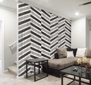 carta parati texture legno grigio - TenStickers