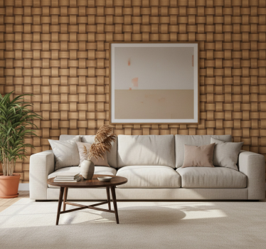 Carta da parati texture legno intrecciato - TenStickers
